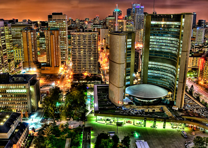 Toronto at dusk